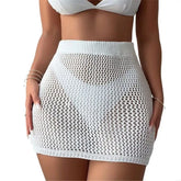 White Sand Crochet Beach Skirt | Rave Set