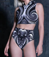 Shadow Spiral PsyWave Hoodie Set | Rave Set