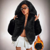 Black Velvet Women's Plush Jacket | Rave Set