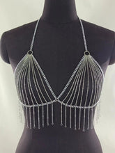 Crystal Drape Chain Women's Top | Rave Set
