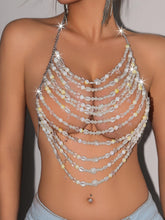 Celestial Pearl Drape Women's Top | Rave Set
