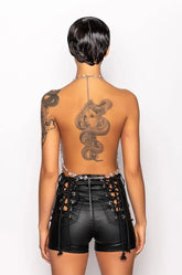 Crystal Cascade Women’s Chain Fringe Top | Rave Set