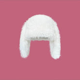 Snow Bunny Plush Earflop Hat | Rave Set