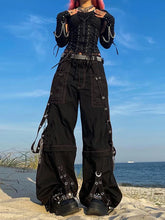 Streetwear Loose Cargo Jeans for Women | Rave Set