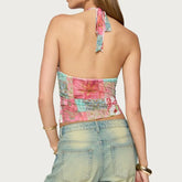 Petal Patch Halter Top | Rave Set