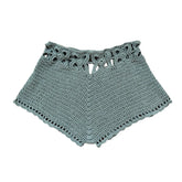 Seafoam Drift Crochet Shorts | Rave Set