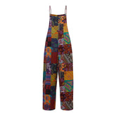 Boho Print Wide-Leg Jumpsuit for Women Yellow | Rave Set