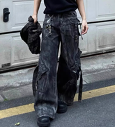 Classic High Waist Baggy Jeans for Men_Front View