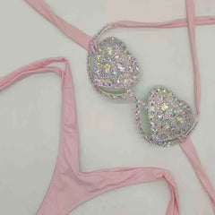Pink Diamond Women's Dazzling Bikini Set | Rave Set