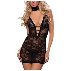 Lady in Black Lace Dress | Rave Set