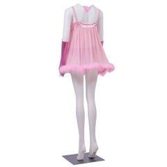 Space Doll Feather Trim Costume | Rave Set