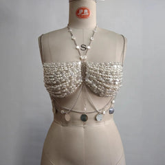 Opal Siren Pearl Chain Top | Rave Set
