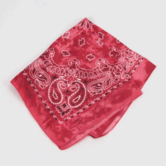 Paisley Print Unisex Red Tie-Dye Bandana | Rave Set