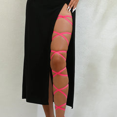 Rose Crisscross Leg Wrap | Rave Set