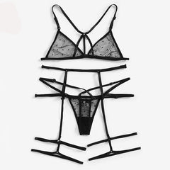 Twilight Polka Mesh Wrap Set | Rave Set