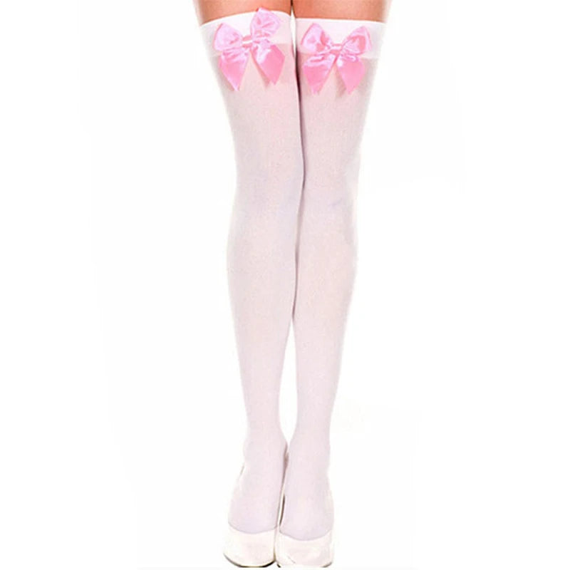 Sweet Charm Pink Bow Thigh Highs | Rave Set