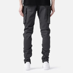 Zipper Pocket Cargo Pants for Men Gray| Rave Set