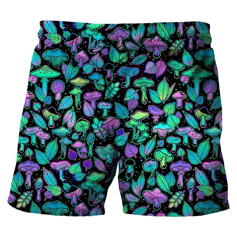 Multicolor Drawstring Board Shorts for Men | Rave Set
