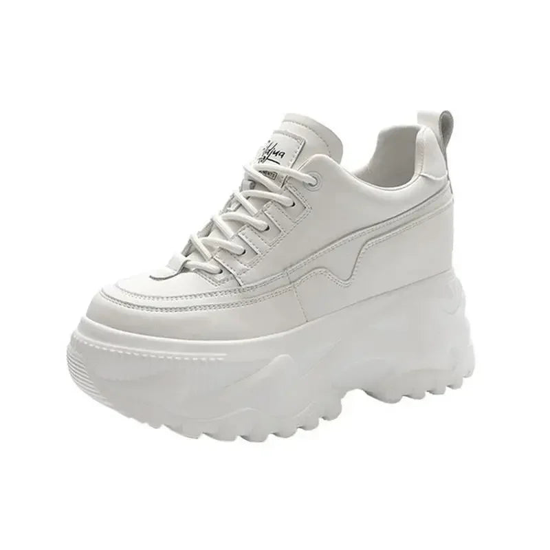 White Dreamstep Women’s Platform Sneakers | Rave Set