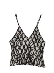 Caught in Black Pearl Women’s Net Top | Rave Set