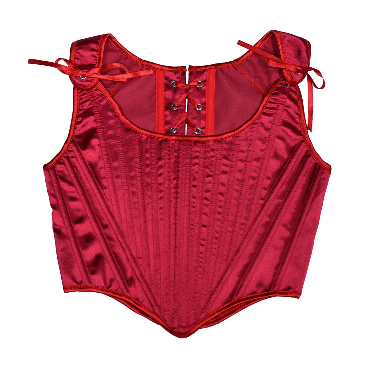 Wine Luxe Women’s Satin Bustier Top | Rave Set
