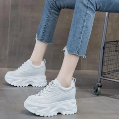 White Dreamstep Women’s Platform Sneakers | Rave Set