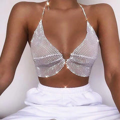 Dazzle Diamond Chain Top | Rave Tops