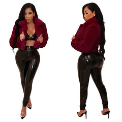 Power Puff Women’s Red Crop Jacket | Rave Set