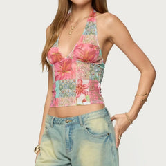 Petal Patch Halter Top | Rave Set