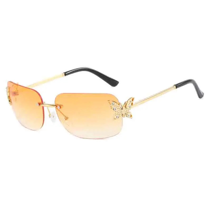 Sunburst Flutter Rimless Shades | Rave Set