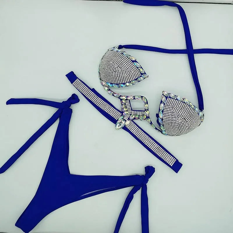 Blue Dazzling Women's Bikini Set | Rave Set
