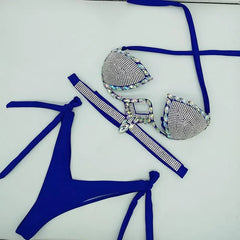 Blue Dazzling Women's Bikini Set | Rave Set