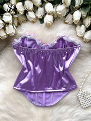 Satin Butterfly 3D Corset Top | Rave Set