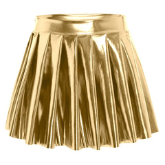 Golden Hour Metallic Mini Skirt | Rave Set