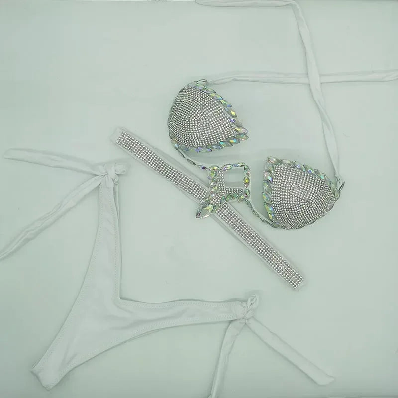 White Dazzling Women's Bikini Set | Rave Set