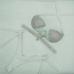 White Dazzling Women's Bikini Set | Rave Set