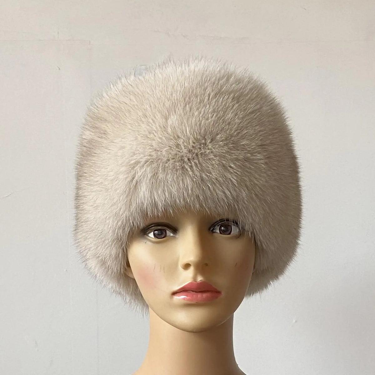 Soft Beige Faux Fur Winter Hat | Rave Set
