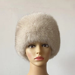 Soft Beige Faux Fur Winter Hat | Rave Set