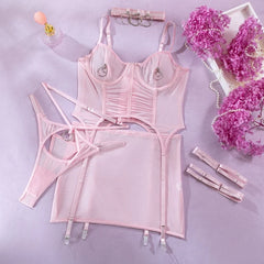 Pink Majesty 4-Piece Women's Set | Rave Set