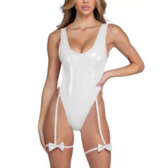 Ivory Dream Bow Strap Bodysuit | Rave Set