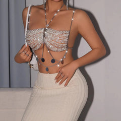 Opal Siren Pearl Chain Top | Rave Set