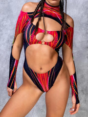 Sleek Cosplay Bodysuit for Women Ember | Rave Set
