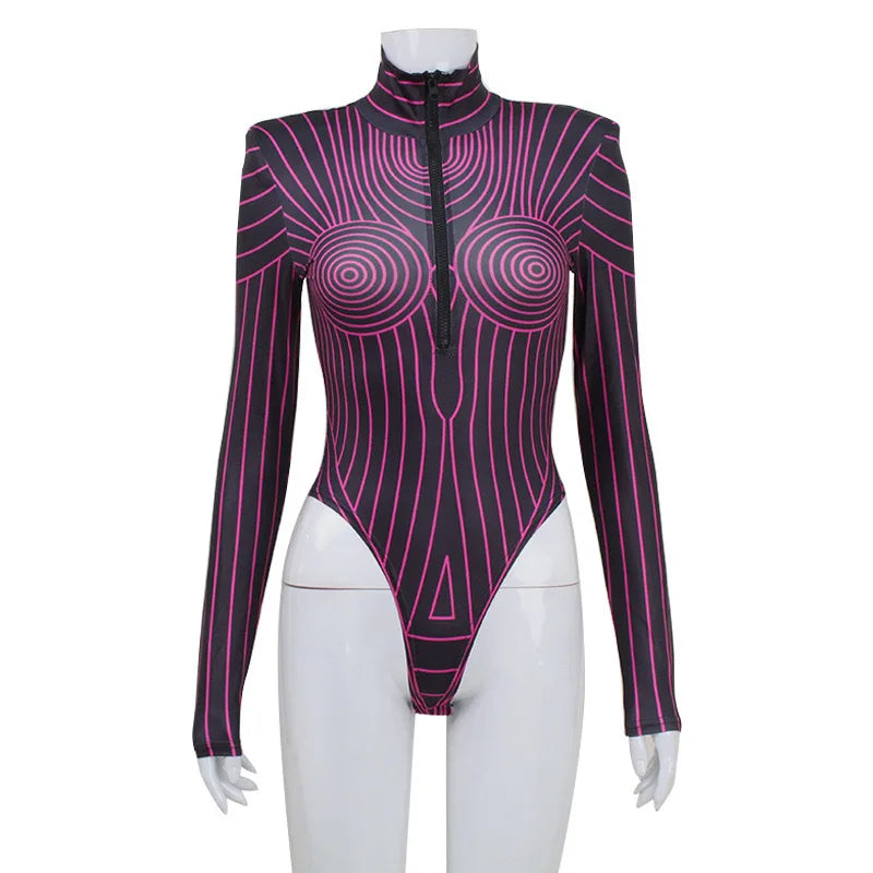 Hot Magenta Women’s Neon Suit | Rave Set