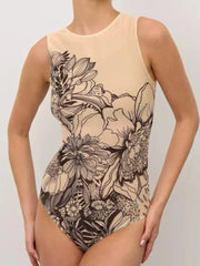 Sand Petal Women’s Graphic One-Piece | Rave Set