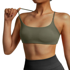 VibeWave Olive Women's Sports Top | Rave Set