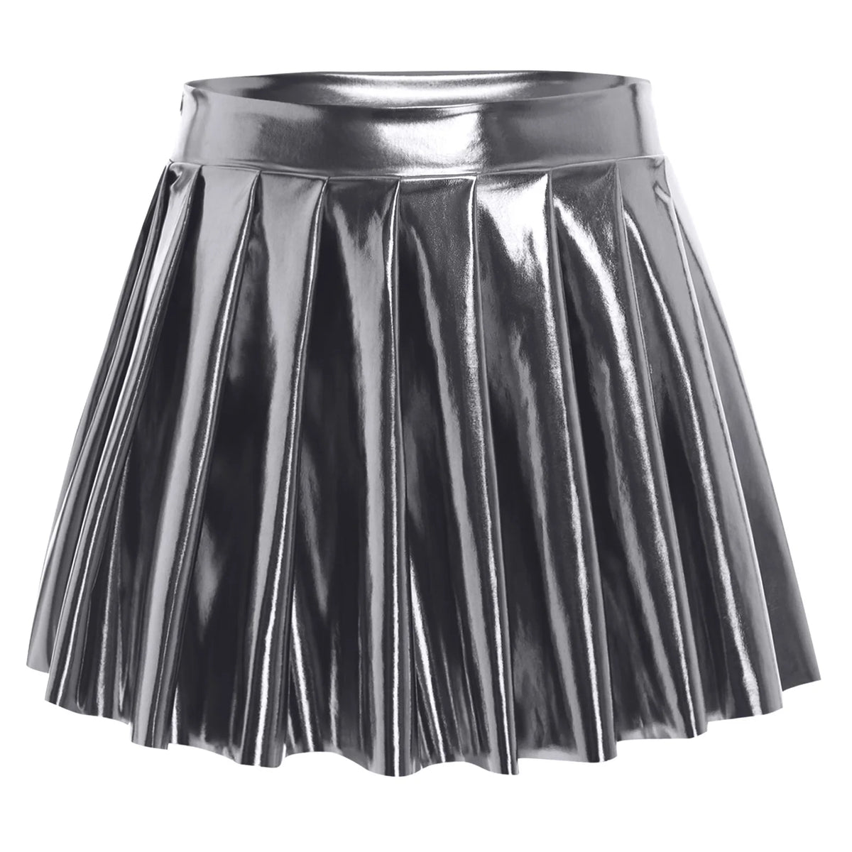 Graphite Glow Metallic Skirt | Rave Set