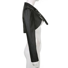 Strap Buckle Gothic Shrug | Rave Set