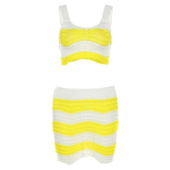 Sunkissed Waves Women's 2pc Knit Set | Rave Set
