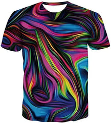 Violet Wave 3D Psychedelic Tee | Rave Set