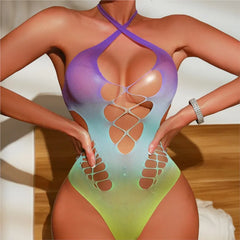 Luminous Tide Bodysuit for Women | Rave Set